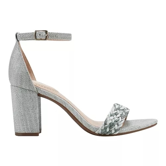 Bandolino Women's Sage/Mint Woven Armory Block Heel Dress Sandals Size 9 - Picture 2 of 13